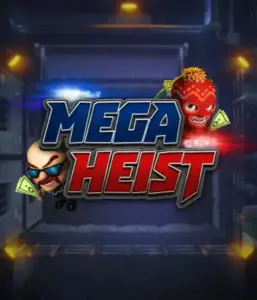 Get ready for the action-packed world of the Mega Heist game by Relax Gaming, showcasing quirky characters ready to execute a bank heist. This graphic depicts the intensity of the heist with its dynamic logo and a shadowy vault backdrop. Ideal for players looking for a heist adventure, providing a captivating gaming experience. 